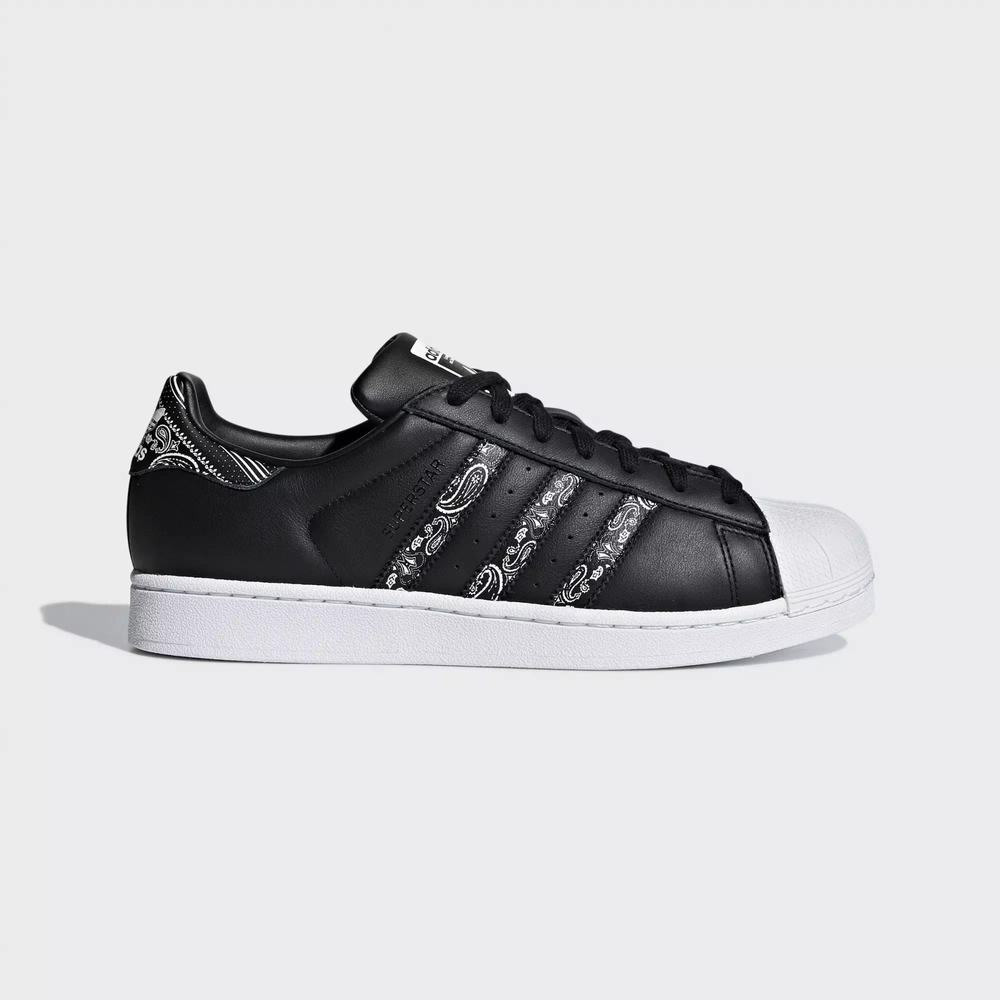 Adidas Superstar Tenis Negros Para Hombre (MX-41653)